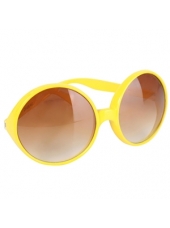 Yellow Disco Glasses Hippie Glasses - Novelty Glasses Party Glasses